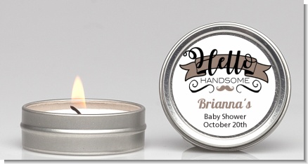 Hello Handsome - Baby Shower Candle Favors