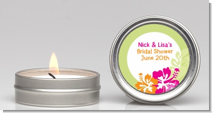 Hibiscus - Bridal Shower Candle Favors