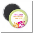Hibiscus - Personalized Bridal Shower Magnet Favors thumbnail