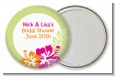 Hibiscus - Personalized Bridal Shower Pocket Mirror Favors thumbnail