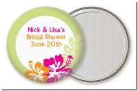 Hibiscus - Personalized Bridal Shower Pocket Mirror Favors