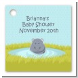 Hippopotamus Boy - Personalized Baby Shower Card Stock Favor Tags thumbnail