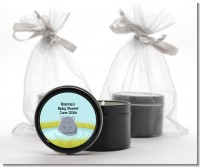 Hippopotamus Boy - Baby Shower Black Candle Tin Favors