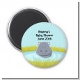 Hippopotamus Boy - Personalized Baby Shower Magnet Favors thumbnail