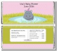 Hippopotamus Girl - Personalized Baby Shower Candy Bar Wrappers thumbnail