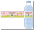 Hippopotamus Girl - Personalized Baby Shower Water Bottle Labels thumbnail