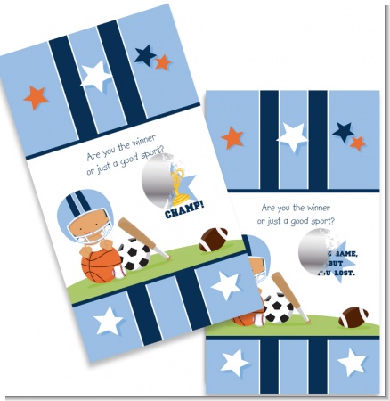 Sports Baby Hispanic - Baby Shower Scratch Off Game Tickets