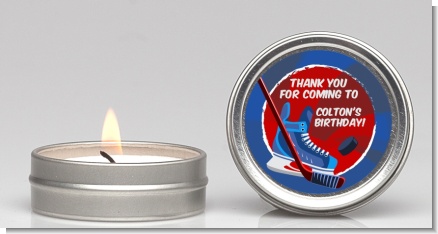 Hockey - Birthday Party Candle Favors