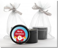 Ho Ho Ho Santa Claus - Christmas Black Candle Tin Favors