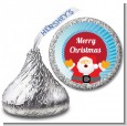 Ho Ho Ho Santa Claus - Hershey Kiss Christmas Sticker Labels thumbnail