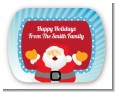 Ho Ho Ho Santa Claus - Personalized Christmas Rounded Corner Stickers thumbnail