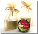 Holiday Cocktails - Christmas Gold Tin Candle Favors