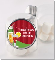 Holiday Cocktails - Personalized Christmas Candy Jar