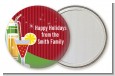 Holiday Cocktails - Personalized Christmas Pocket Mirror Favors thumbnail