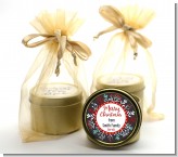 Holly Berries - Christmas Gold Tin Candle Favors