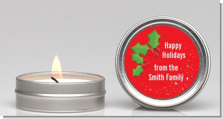 Holly - Christmas Candle Favors