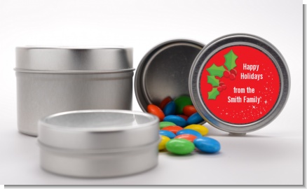 Holly - Custom Christmas Favor Tins