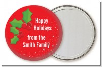 Holly - Personalized Christmas Pocket Mirror Favors