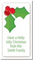 Holly - Custom Rectangle Christmas Sticker/Labels
