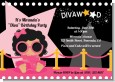 Hollywood Diva on the Pink Carpet - Birthday Party Invitations thumbnail