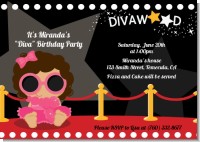 Hollywood Diva on the Red Carpet - Birthday Party Invitations