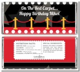Hollywood Red Carpet - Personalized Birthday Party Candy Bar Wrappers Hollywood Red Carpet - Personalized Birthday Party Candy Bar Wrappers