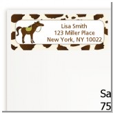 Horse - Birthday Party Return Address Labels