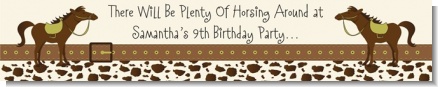 Horse - Personalized Birthday Party Banners