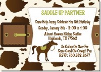 Horse - Birthday Party Invitations