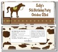 Horse - Personalized Birthday Party Candy Bar Wrappers thumbnail