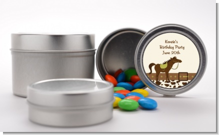 Horse - Custom Birthday Party Favor Tins