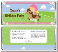 Horseback Riding - Personalized Birthday Party Candy Bar Wrappers