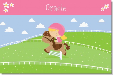 Horseback Riding - Personalized Birthday Party Placemats