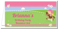 Horseback Riding - Personalized Birthday Party Place Cards