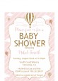Hot Air Balloon Gold Glitter - Baby Shower Petite Invitations thumbnail