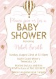Hot Air Balloon Gold Glitter - Baby Shower Invitations thumbnail