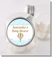 Hot Air Balloon Boy Gold Glitter - Personalized Baby Shower Candy Jar thumbnail