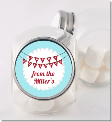 Hot Air Balloons - Personalized Christmas Candy Jar