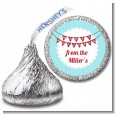 Hot Air Balloons - Hershey Kiss Christmas Sticker Labels thumbnail