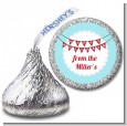 Hot Air Balloons - Hershey Kiss Christmas Sticker Labels thumbnail