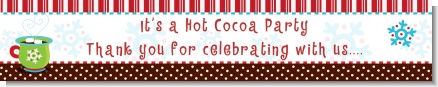 Hot Cocoa Party - Personalized Christmas Banners