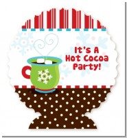 Hot Cocoa Party - Personalized Christmas Centerpiece Stand