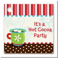 Hot Cocoa Party - Personalized Christmas Card Stock Favor Tags
