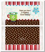Hot Cocoa Party - Personalized Popcorn Wrapper Christmas Favors