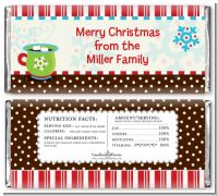 Hot Cocoa Party - Personalized Christmas Candy Bar Wrappers