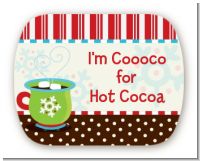 Hot Cocoa Party - Personalized Christmas Rounded Corner Stickers