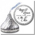 Hugs & Kisses - Hershey Kiss Bridal Shower Sticker Labels thumbnail