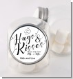 Hugs & Kisses From Mr & Mrs - Personalized Bridal Shower Candy Jar thumbnail