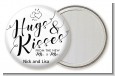Hugs & Kisses From Mr & Mrs - Personalized Bridal Shower Pocket Mirror Favors thumbnail