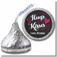 Hugs and Kisses - Hershey Kiss Valentines Day Sticker Labels thumbnail